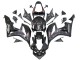 Honda CBR600RR Motorrad Verkleidung 2007-2008 - Grau Glanzendes Schwarz mit Aufkleber