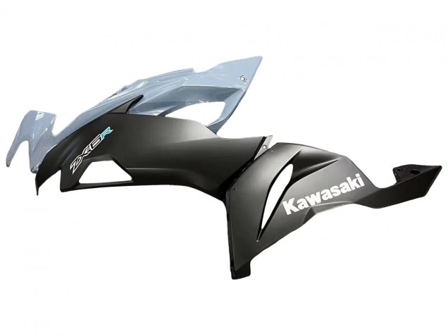 Kawasaki ZX6R Motorrad Verkleidung 2019-2022 - Grau Matt Schwarz