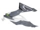 Kawasaki ZX6R Motorrad Verkleidung 2019-2022 - Weiss Grau Grun