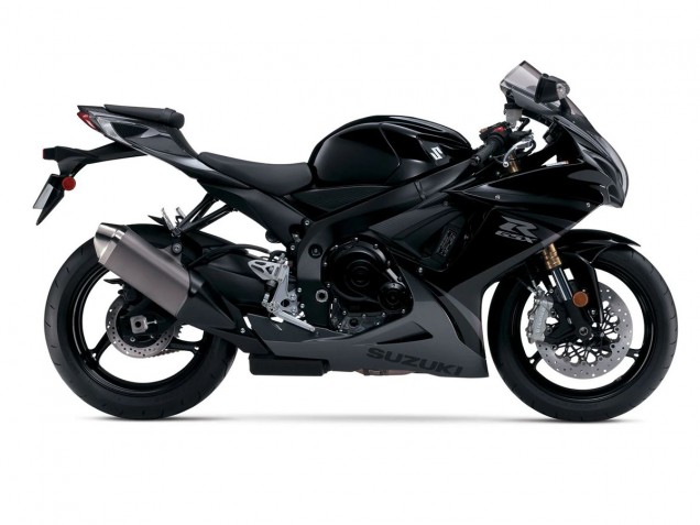 Suzuki GSXR 600/750 Motorrad Verkleidung 2011-2024 - Glanzendes Schwarz