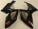 Suzuki GSXR 600/750 Motorrad Verkleidung 2006-2007 - Glanzendes Schwarz