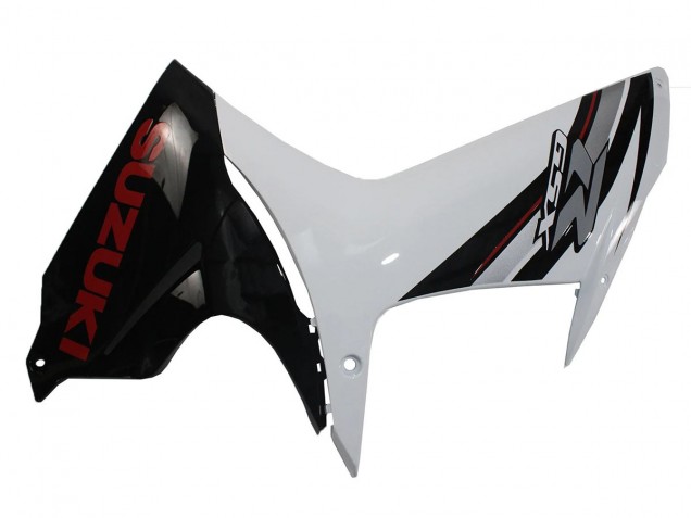 Suzuki GSXR 600/750 Motorrad Verkleidung 2011-2024 - Weiss Glanzendes Schwarz