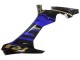 Yamaha YZF R1 Motorrad Verkleidung 2015-2019 - Blau Gold Schwarz