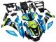 Yamaha YZF R1 Motorrad Verkleidung 2015-2019 - Blau Grun Schwarz Hai