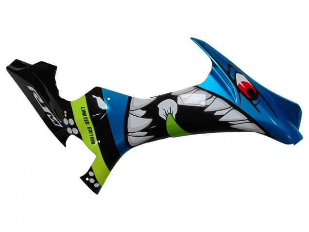 Yamaha YZF R1 Motorrad Verkleidung 2015-2019 - Blau Grun Schwarz Hai