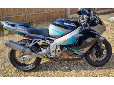 Kawasaki Ninja ZX9R Motorrad Verkleidung 2002-2003 - Blau Silber