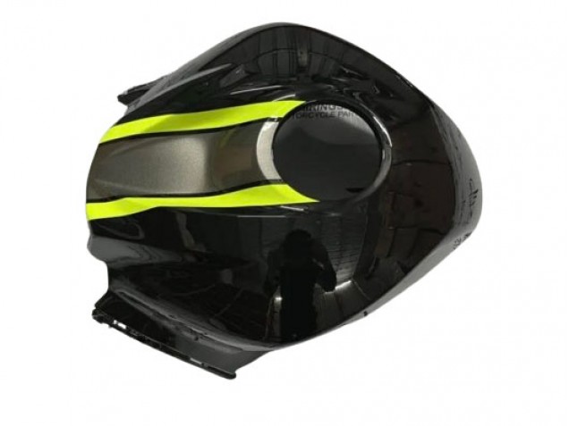 Honda CBR600RR Motorrad Verkleidung 2007-2008 - Glanzendes Schwarz Hohe Sichtbarkeit Gelb