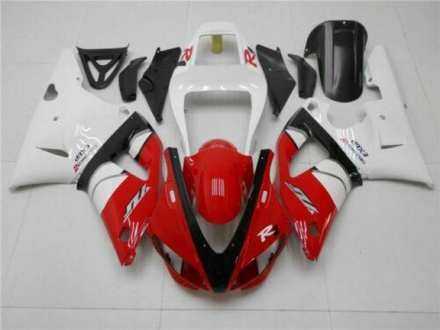 R1 1998-1999 Motorrad Verkleidung - Rot Weiß R1 1998-1999 Motorrad Verkleidung - Rot Weiß
