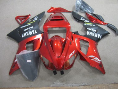 R1 1998-1999 Motorrad Verkleidungen - Rot Schwarz Weiß Aufkleber