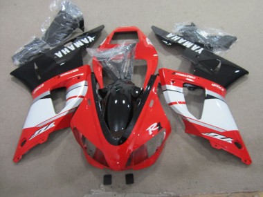 R1 1998-1999 Motorrad Verkleidungen - Schwarz Rot Weiß Aufkleber