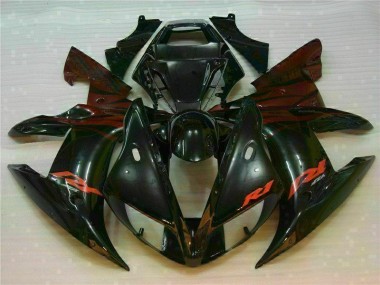 R1 2002-2003 Motor Verkleidung - Schwarz