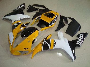 R1 2002-2003 Motorrad Verkleidungen - Gelb Anniversary