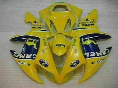 R1 2002-2003 Motorrad Verkleidungen - Gelb