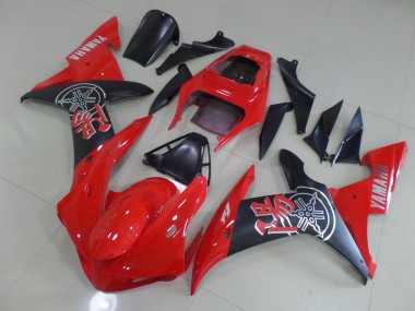 R1 2002-2003 Motorrad Verkleidungen - Mattrot