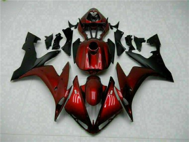 R1 2004-2006 Motorrad Verkleidung - Rot Schwarz