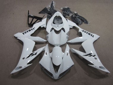 R1 2004-2006 Motorrad Verkleidung - Weiß Schwarz Aufkleber