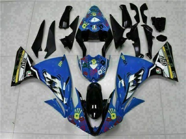 R1 2009-2011 Motorrad Verkleidung - Blau