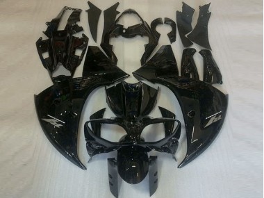 R1 2009-2011 Motorrad Verkleidung - Glänzend Schwarz