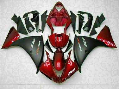 R1 2009-2011 Motorrad Verkleidung - Rot Schwarz