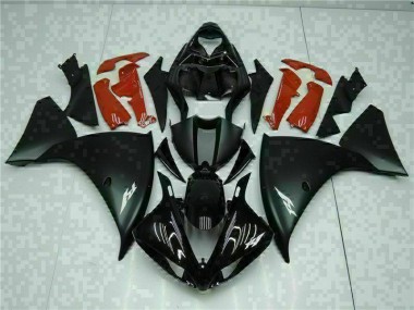 R1 2009-2011 Motorrad Verkleidung - Schwarz Rot