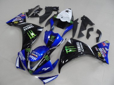 R1 2009-2011 Motorrad Verkleidungen - BlauSchwarz Monster