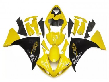 R1 2009-2011 Motorrad Verkleidungen - Gelb Schwarz