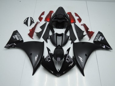 R1 2009-2011 Motorrad Verkleidungen - Matt Schwarz