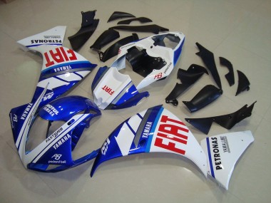 R1 2012-2014 Motorrad Verkleidungen - Blau Weiß Fiat