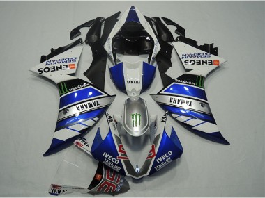 R1 2012-2014 Motorrad Verkleidungen - Blau Weiß IVECO
