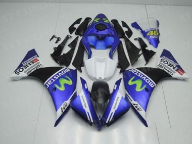 R1 2012-2014 Motorrad Verkleidungen - Blau Weiß Schwarz