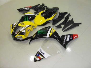 R1 2012-2014 Motorrad Verkleidungen - Gelb Monster