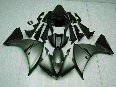 R1 2012-2014 Motorrad Verkleidungen - Grau Schwarz