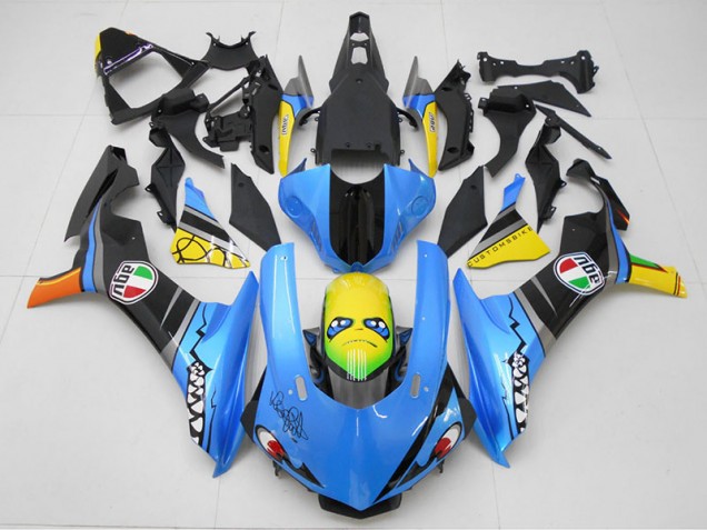 R1 2015-2019 Motorrad Verkleidungen - Blau Gelb Hai R1 2015-2019 Motorrad Verkleidungen - Blau Gelb Hai
