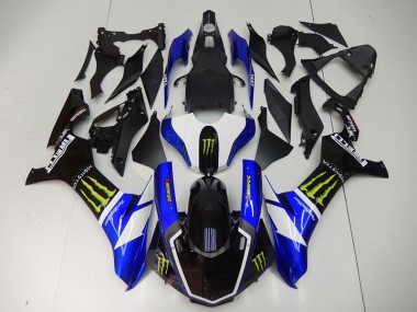 R1 2015-2019 Motorrad Verkleidungen - BlauSchwarz Monster