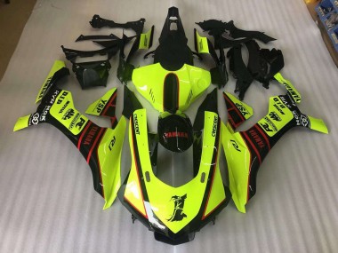 R1 2015-2019 Motorrad Verkleidungen - Gelb Dragon Aufkleber