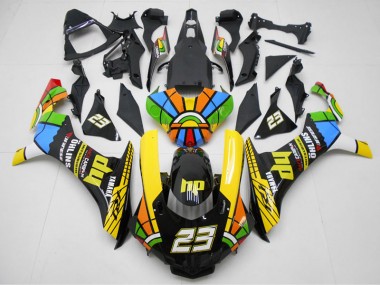 R1 2015-2019 Motorrad Verkleidungen - Gelb Schwarz 23