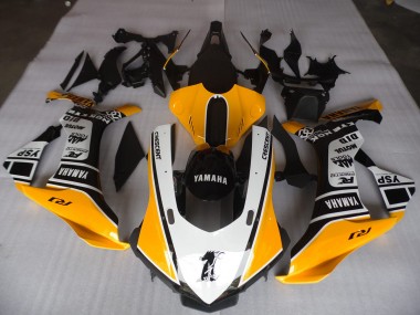 R1 2015-2019 Motorrad Verkleidungen - Gelb Weiß Schwarz