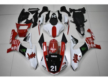 R1 2015-2019 Motorrad Verkleidungen - Rot Schwarz 21