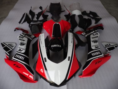 R1 2015-2019 Motorrad Verkleidungen - Rot Weiß Schwarz
