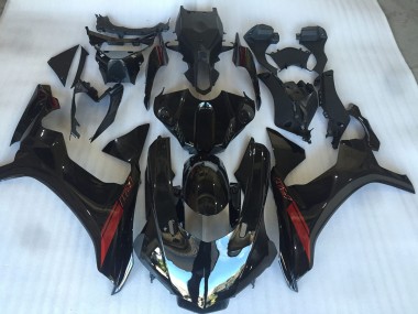 R1 2015-2019 Motorrad Verkleidungen - Schwarz
