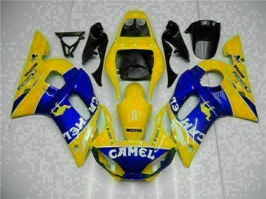 R6 1998-2002 Motorrad Verkleidung - Gelb Blau