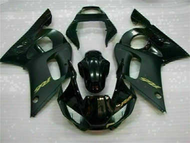 R6 1998-2002 Motorrad Verkleidung - Schwarz
