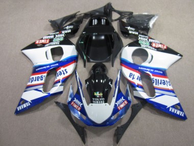 R6 1998-2002 Motorrad Verkleidungen - BM FIMER VOLVO Blau Weiß Schwarz