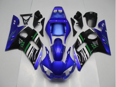 R6 1998-2002 Motorrad Verkleidungen - Blau Monster