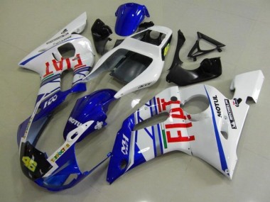 R6 1998-2002 Motorrad Verkleidungen - Blau Weiß Fiat