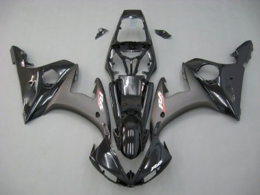 R6 2003-2005 Motorrad Verkleidungen - Kontrast Schwarz