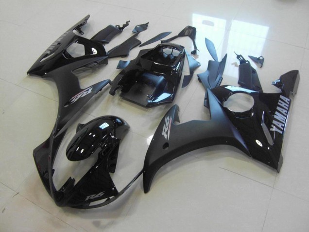 R6 2003-2005 Motorrad Verkleidungen - Matt Schwarz Glänzend Schwarz R6 2003-2005 Motorrad Verkleidungen - Matt Schwarz Glänzend Schwarz