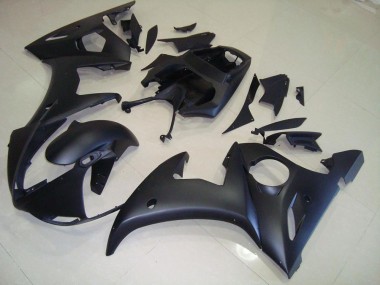 R6 2003-2005 Motorrad Verkleidungen - Matt Schwarz