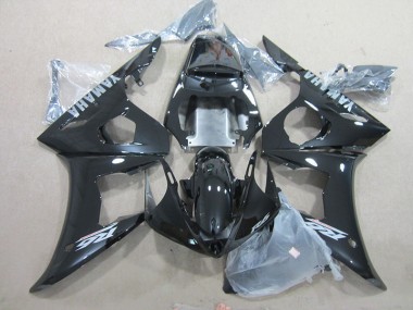 R6 2003-2005 Motorrad Verkleidungen - Schwarz