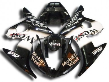 R6 2003-2005 Motorrad Verkleidungen - Schwarz Mobil West